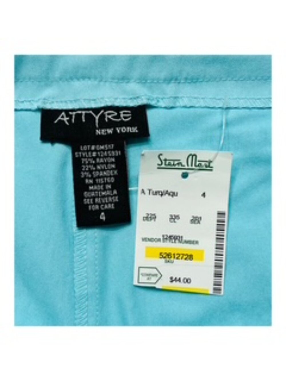 Women's Summer Skort With Lining, 4 Pockets, Pull-On, Attyre New York, Size 4 - Picture 6 of 6
